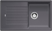 Мийка для кухні прямокутна BLANCO ZIA 5S SILGRANIT врізна темна скеля 520512