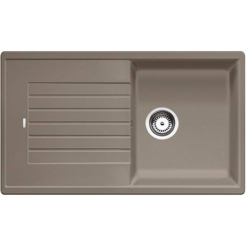 Мийка для кухні прямокутна BLANCO ZIA 5S SILGRANIT врізна сірий беж 520518