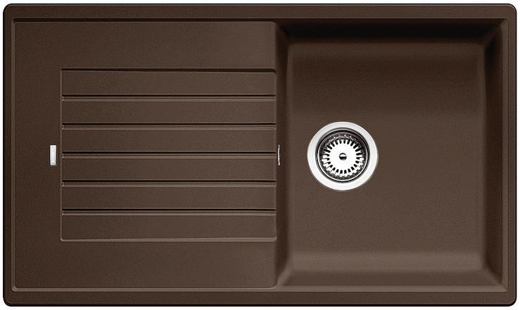 Мойка для кухни прямоугольная BLANCO ZIA 5S SILGRANIT врезная  кофе 520519