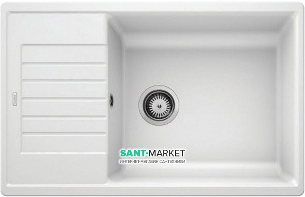 Мойка для кухни прямоугольная BLANCO ZIA XL 6 S Compact SILGRANIT врезная  оборачиваемая  белый 523277