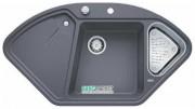 Мойка для кухни Blanco DELTA II-F SILGRANIT клапан-автомат  темная скала 523671