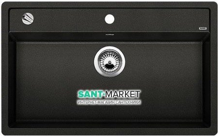 Мийка для кухні прямокутна BLANCO DALAGO 8 SILGRANIT врізна з клапаном-автоматом антрацит 516629
