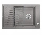 Мойка для кухни прямоугольная BLANCO Elon 45 S SILGRANIT® PuraDur® алюметаллик 524816