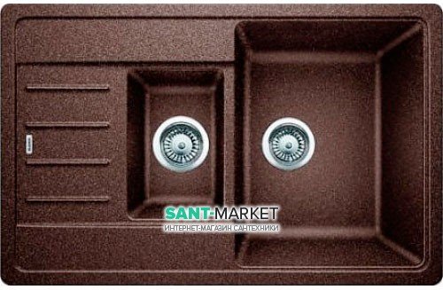 Мойка для кухни прямоугольная BLANCO Legra 6 S Compact SILGRANIT® врезная  кофе 521307