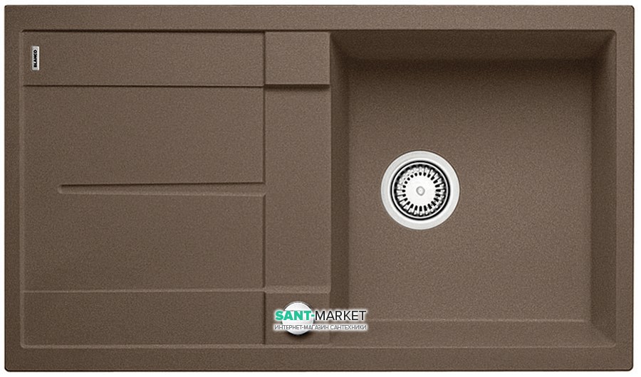 Мийка для кухні прямокутна BLANCO Metra 5S SILGRANIT® PuraDur® мускат 521886