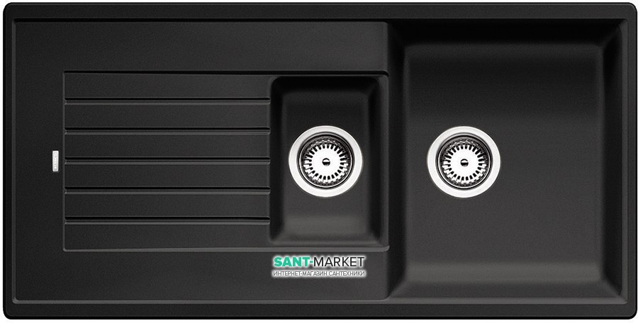 Мийка для кухні прямокутна BLANCO ZIA 6 S SILGRANIT врізна обертаємося антрацит 514748
