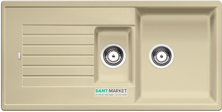 Мийка для кухні прямокутна BLANCO ZIA 6 S SILGRANIT врізна обертаємося шампань 514744