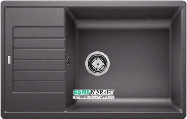 Мойка для кухни прямоугольная BLANCO ZIA XL 6 S Compact SILGRANIT врезная  оборачиваемая  темная скала 523274