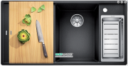 Мойка для кухни прямоугольная BLANCO Axia III 6 S-F SILGRANIT® антрацит 523483