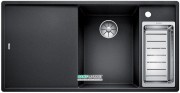 Мойка для кухни прямоугольная BLANCO Axia III 6 S-F SILGRANIT® антрацит 523489