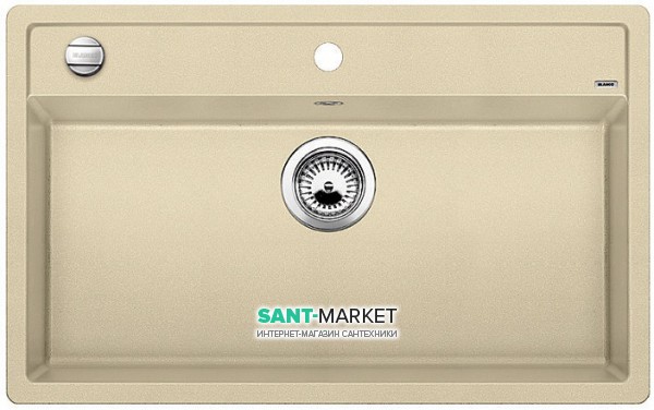 Мийка для кухні прямокутна BLANCO DALAGO 8 SILGRANIT врізна з клапаном-автоматом шампань 516635