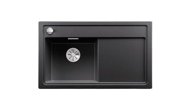 Мойка для кухни прямоугольная Blanco ZENAR 45 S-F SILGRANIT чаша слева  клапан-автомат  антрацит 523819