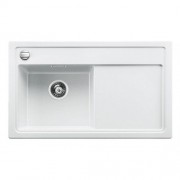 Мийка для кухні прямокутна Blanco ZENAR 45 S-F SILGRANIT клапан-автомат чаша зліва білий 523822