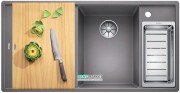 Мойка для кухни прямоугольная BLANCO Axia III 6 S-F SILGRANIT® алюметаллик 523485