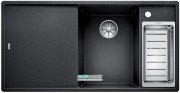 Мойка для кухни прямоугольная BLANCO Axia III 6 S-F SILGRANIT® антрацит 523489