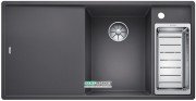 Мойка для кухни прямоугольная BLANCO Axia III 6 S-F SILGRANIT® темная скала 523490