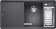 Мийка для кухні прямокутна BLANCO Axia III 6 S-F SILGRANIT® темна скеля 523490