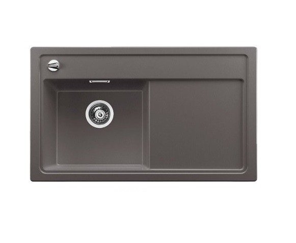 Мийка для кухні прямокутна Blanco ZENAR 45 S-F SILGRANIT клапан-автомат чаша зліва темна скеля 523820