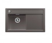 Мойка для кухни прямоугольная Blanco ZENAR 45 S-F SILGRANIT клапан-автомат  чаша слева  темная скала 523820