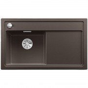 Мойка для кухни прямоугольная Blanco ZENAR 45 S-F SILGRANIT клапан-автомат  чаша слева  кофе 523824