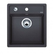 Мойка для кухни квадратная Blanco DALAGO 45-F SILGRANIT клапан-автомат  антрацит 517166