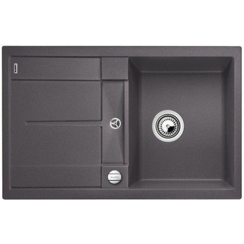 Мийка для кухні обертаємося прямокутна Blanco METRA 45 S-F клапан-автомат темна скеля 519086