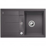 Мойка для кухни оборачиваемая прямоугольная Blanco METRA 45 S-F клапан-автомат  темная скала 519086