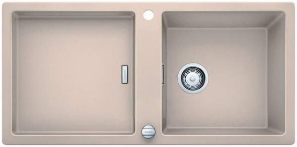 Мойка для кухни прямоугольная BLANCO Adon XL 6S SILGRANIT врезная  с клапаном-автоматом  шампань 523610