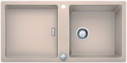 Мийка для кухні прямокутна BLANCO Adon XL 6S SILGRANIT врізна з клапаном-автоматом шампань 523610