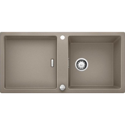 Мойка для кухни прямоугольная BLANCO Adon XL 6S SILGRANIT врезная  с клапаном-автоматом  серый беж 523611