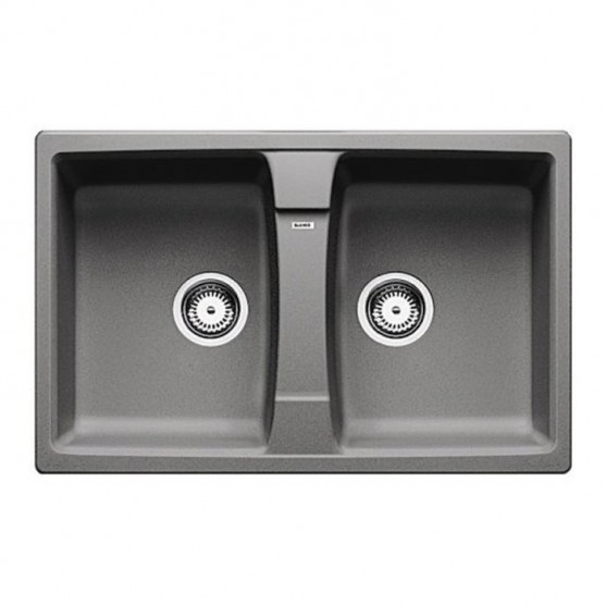 Мойка для кухни прямоугольная BLANCO LEXA 8 SILGRANIT врезная  алюметаллик 514693