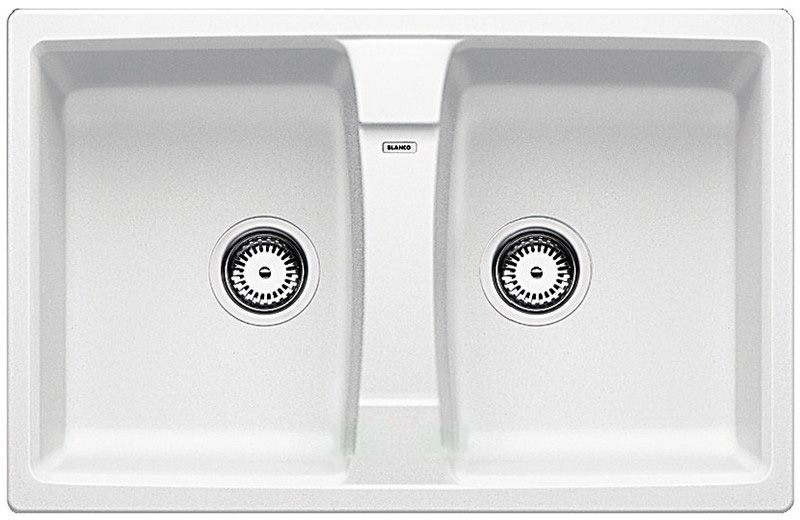 Мойка для кухни прямоугольная BLANCO LEXA 8 SILGRANIT врезная  белый 514694