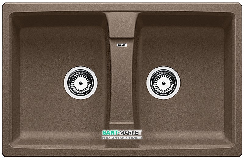 Мийка для кухні прямокутна BLANCO LEXA 8 SILGRANIT врізна мускат 521876
