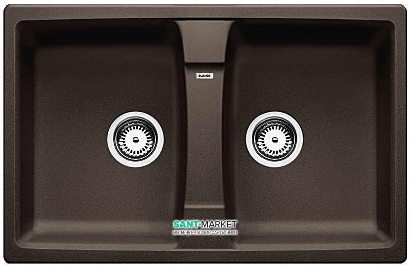 Мийка для кухні прямокутна BLANCO LEXA 8 SILGRANIT врізна кави 515063