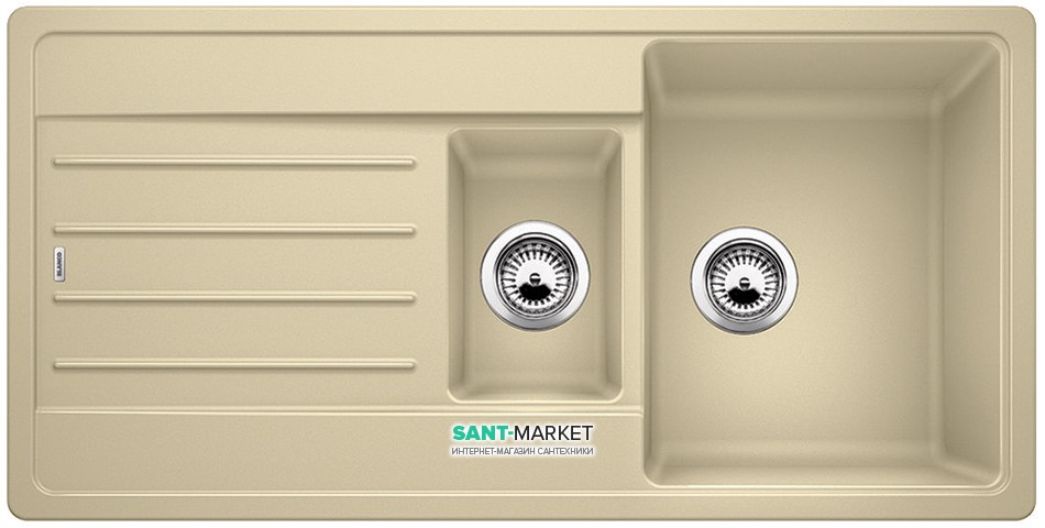 Мийка для кухні прямокутна BLANCO Legra 6S SILGRANIT® шампань 522211