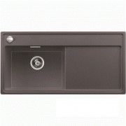 Мийка для кухні прямокутна Blanco Zenar XL 6 S-F SILGRANIT клапан-автомат чаша зліва темна скеля 523910