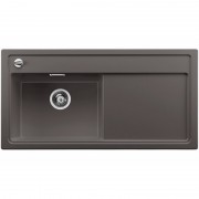 Мийка для кухні прямокутна Blanco Zenar XL 6 S-F SILGRANIT клапан-автомат чаша справа темна скеля 523886
