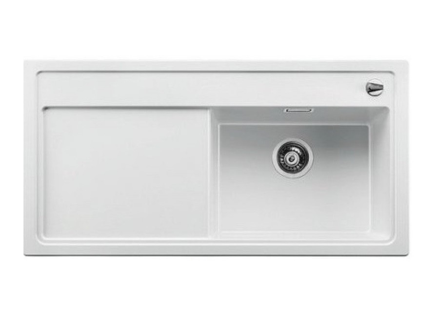 Мийка для кухні прямокутна Blanco Zenar XL 6 S-F SILGRANIT клапан-автомат чаша справа білий 523889