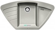 Мийка для кухні кутова BLANCO ZIA 9 E SILGRANIT трапециевидная врізна перловий 520642