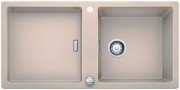Мойка для кухни прямоугольная BLANCO Adon XL 6S SILGRANIT врезная  с клапаном-автоматом  шампань 523610
