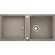 Мийка для кухні прямокутна BLANCO Adon XL 6S SILGRANIT врізна з клапаном-автоматом сірий беж 523611