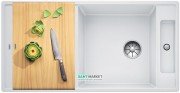 Мойка для кухни прямоугольная BLANCO Axia III XL 6 S-F SILGRANIT® белая 523523