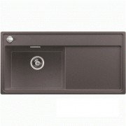 Мийка для кухні прямокутна Blanco Zenar XL 6 S-F SILGRANIT клапан-автомат чаша зліва темна скеля 523910