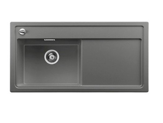 Мойка для кухни прямоугольная Blanco Zenar XL 6 S-F SILGRANIT клапан-автомат  чаша слева  алюметаллик 523911