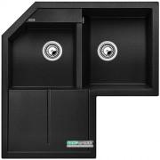 Мийка для кухні кутова BLANCO METRA 9 Е SILGRANIT врізна антрацит 515576