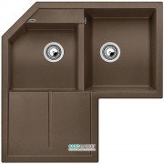 Мойка для кухни угловая BLANCO METRA 9 Е SILGRANIT врезная  мускат 521902