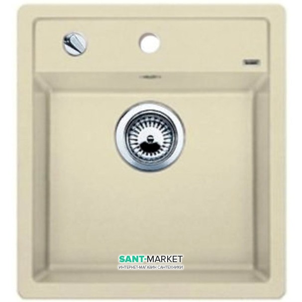 Мийка для кухні квадратна Blanco DALAGO 45-F SILGRANIT клапан-автомат жасмин 517658