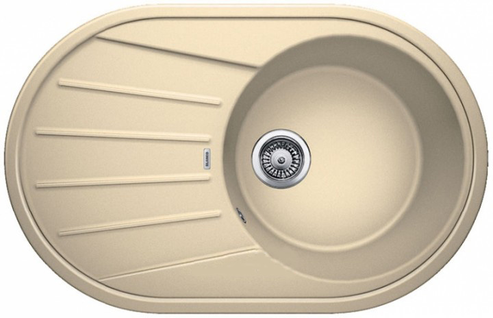 Мойка для кухни овальная BLANCO TAMOS 45 S  врезная  искусственный гранит  шампань 521394