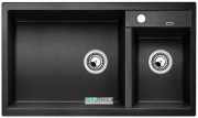 Мойка для кухни прямоугольная BLANCO METRA 9 SILGRANIT  врезная чаша слева  антрацит 513273