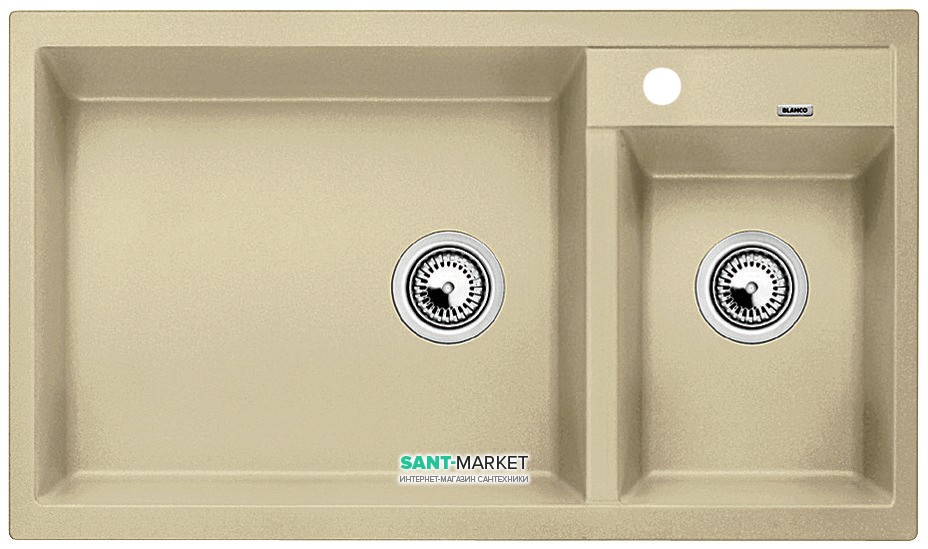Мойка для кухни прямоугольная BLANCO METRA 9 SILGRANIT  врезная  чаша слева  шампань 513946